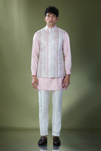 Load image into Gallery viewer, Powder Pink Embroidered Kurta-Jacket Set