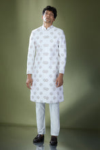 Load image into Gallery viewer, Off White Embroidered Achkan Set