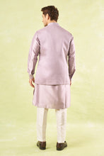 Load image into Gallery viewer, Lavender Embroidered Kurta-Bundi Set