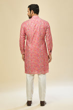 Load image into Gallery viewer, Pink Leheriya Kurta Set