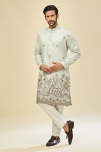 Load image into Gallery viewer, Sky Blue Embroidered Kurta Set