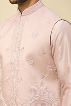 Load image into Gallery viewer, Baby Pink Embroidered Kurta-Jacket Set