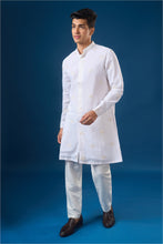 Load image into Gallery viewer, White Embroidered Kurta