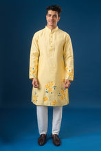 Load image into Gallery viewer, Yellow Floral Printed Kurta Set