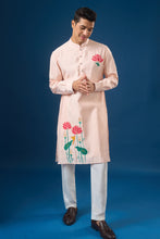 Load image into Gallery viewer, Pink Floral Printed Kurta