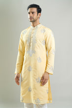 Load image into Gallery viewer, Yellow Embroidered Kurta Set
