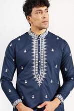 Load image into Gallery viewer, Royal Blue Embroidered Kurta Set
