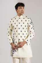 Load image into Gallery viewer, Cream Embroidered Indo-Western Set