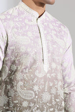 Load image into Gallery viewer, Green Ombre Embroidered Kurta Set