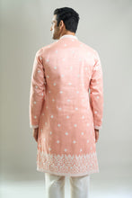 Load image into Gallery viewer, Peach Embroidered Kurta Set