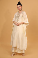 Load image into Gallery viewer, chanderi silk kaftan kurta set