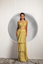 Load image into Gallery viewer, GOLD TAN SAREE