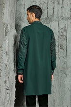Load image into Gallery viewer, Mehfil Green Embroidered Kurta Set