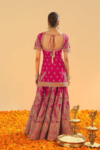 Load image into Gallery viewer, Ishwa - Short Kurta with Sharara and Dupatta