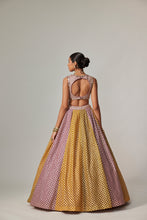 Load image into Gallery viewer, MUSTARD MULTICOLOR CROP TOP WITH DUPATTA