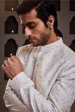 Load image into Gallery viewer, WHITE EMBROIDERED JODHPURI COAT WITH PANT
