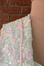 Load image into Gallery viewer, Mint sequin work jacket and pant set