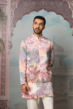 Load image into Gallery viewer, Floral Dream Printed Embroidered Kurta Bundi Set