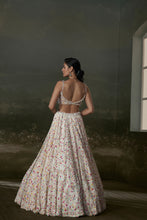 Load image into Gallery viewer, Ivory Multicolored Lehenga Choli Set