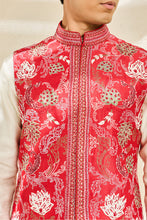 Load image into Gallery viewer, Scarlet Bloom Waistcoat Set