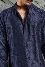 Load image into Gallery viewer, Azure Blossom Embroidered Kurta Set
