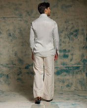 Load image into Gallery viewer, SILVER SANDWASH DRAPE SHIRT SET