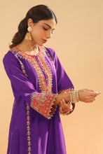 Load image into Gallery viewer, Maisha - Long A-line Kurta with Palazzo and Dupatta