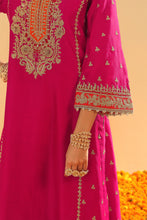 Load image into Gallery viewer, Aamish - Long A-line Kurta with Palazzo and Dupatta