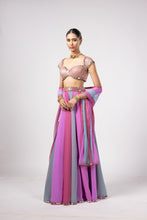 Load image into Gallery viewer, AQUA LEHENGA PANTS SET