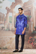 Load image into Gallery viewer, Indigo Gleam Sequin Embroidered Print Kurta Set