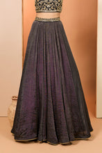 Load image into Gallery viewer, Black lehenga set