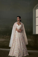 Load image into Gallery viewer, Ivory Multicolored Lehenga Choli Set