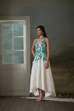 Load image into Gallery viewer, Ivory organza layered assymetrical dress