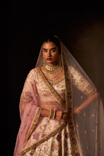 Load image into Gallery viewer, Ivory Raw Silk Double Dupatta Lehenga Set
