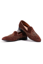 Load image into Gallery viewer, Imperial Velvet Crowned Elegance Slip On