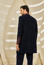 Load image into Gallery viewer, Indigo Mehrab Indowestern Set