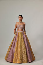 Load image into Gallery viewer, MUSTARD MULTICOLOR CORSET SKIRT SET