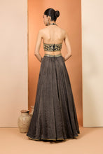 Load image into Gallery viewer, Black lehenga set