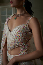 Load image into Gallery viewer, Ivory Multicolored Lehenga Choli Set