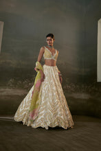 Load image into Gallery viewer, Ivory organza Lehenga Choli Set
