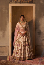 Load image into Gallery viewer, Ivory Raw Silk Double Dupatta Lehenga Set