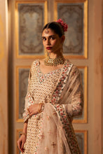 Load image into Gallery viewer, Blush Pink Raw Silk Double Dupatta Lehenga Set