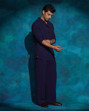 Load image into Gallery viewer, MIDNIGHT BLUE COWL KURTA SET