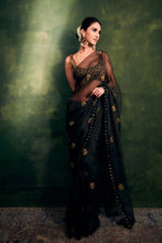 Load image into Gallery viewer, Black Ghunghroo saree