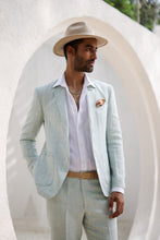 Load image into Gallery viewer, Windowpane Check Blazer Set