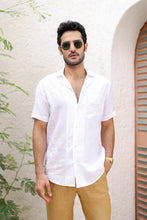Load image into Gallery viewer, White Cuban Embroidered Shirt