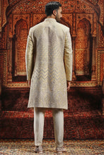 Load image into Gallery viewer, Gold Silk Sherwani with Dori Embroidery