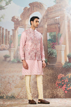 Load image into Gallery viewer, Gulnaz Raw Silk Embroidered Kurta Bundi Set