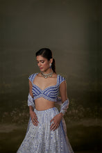 Load image into Gallery viewer, Ink Blue Lehenga Choli Set
