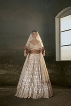 Load image into Gallery viewer, Ivory And Gold Lehenga Choli Set